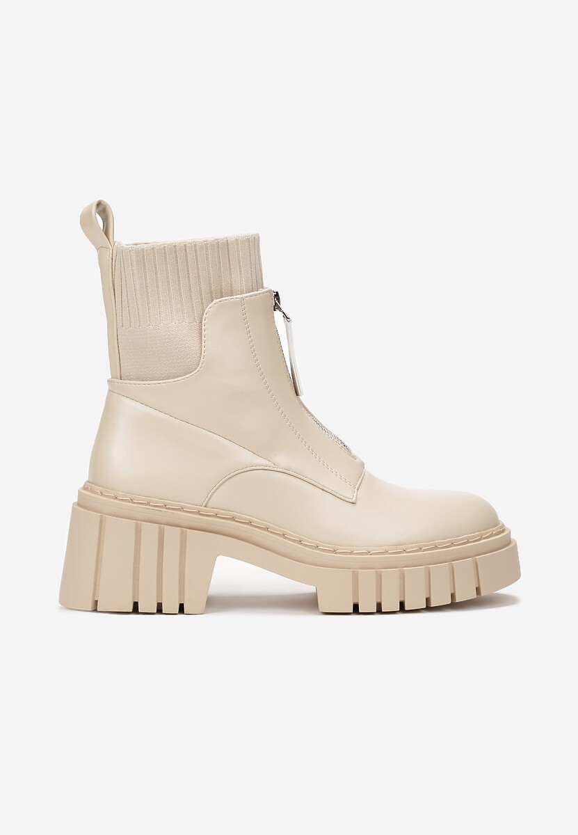 Beżowe Botki Hislop