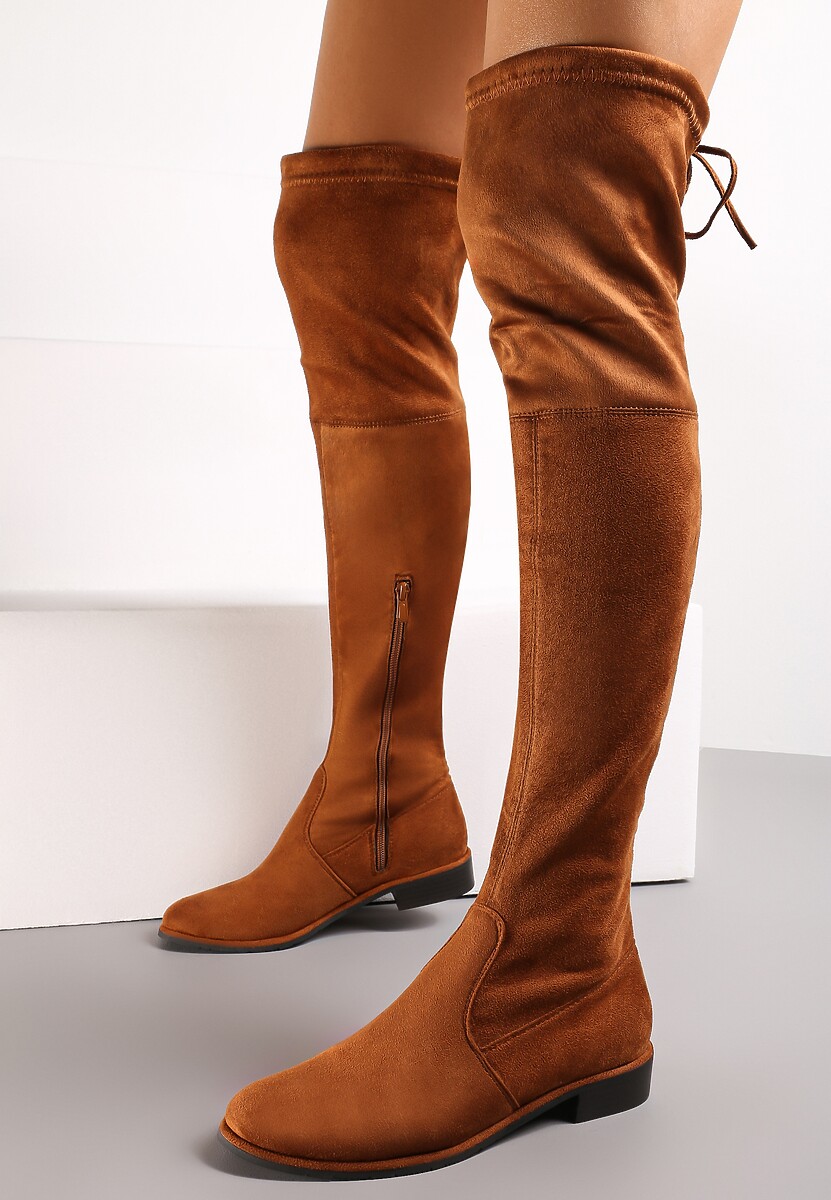 Beżowe Kozaki Sorry Not Sorry