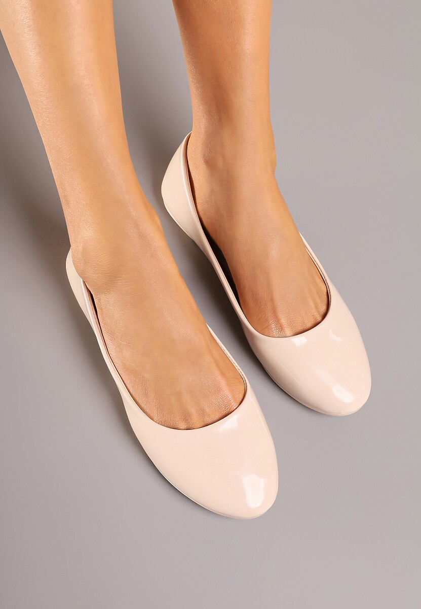 Beżowe Balerinki Nysaxise