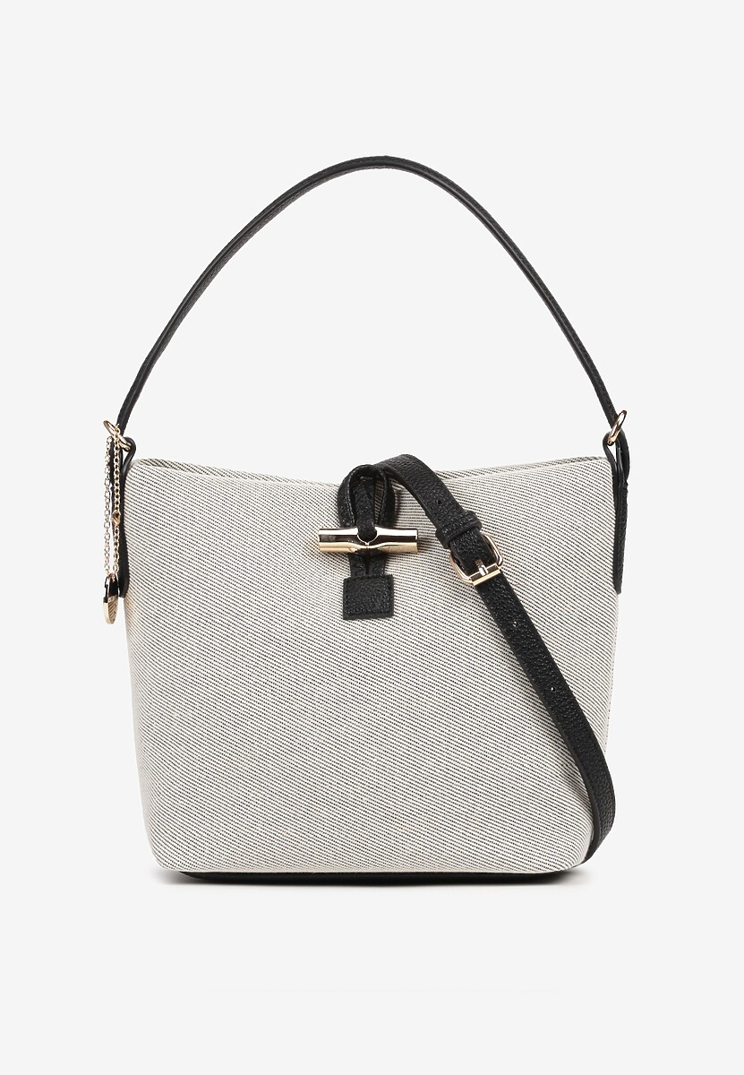 Zielona Torebka Worek z Bawełną Ozdobiona Rączką Amilone