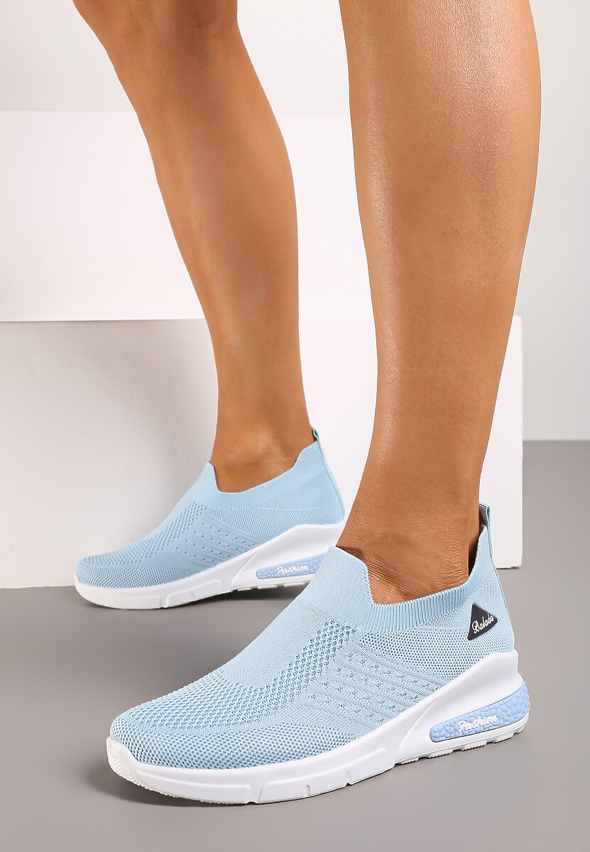 Jasnoniebieskie Buty Sportowe Amathane