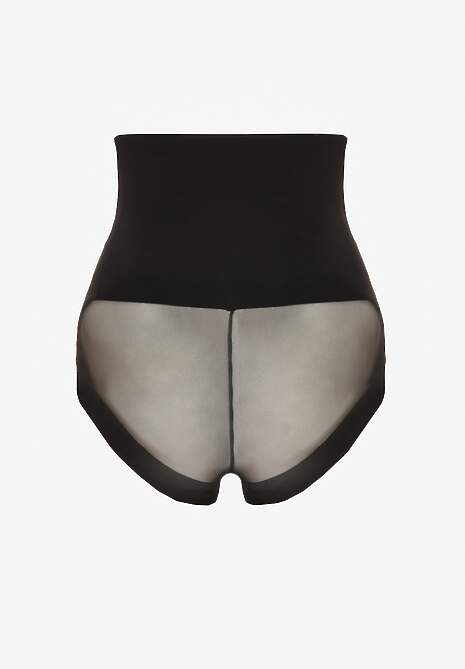 Czarne Modelujące Majtki High Waist Liradeva