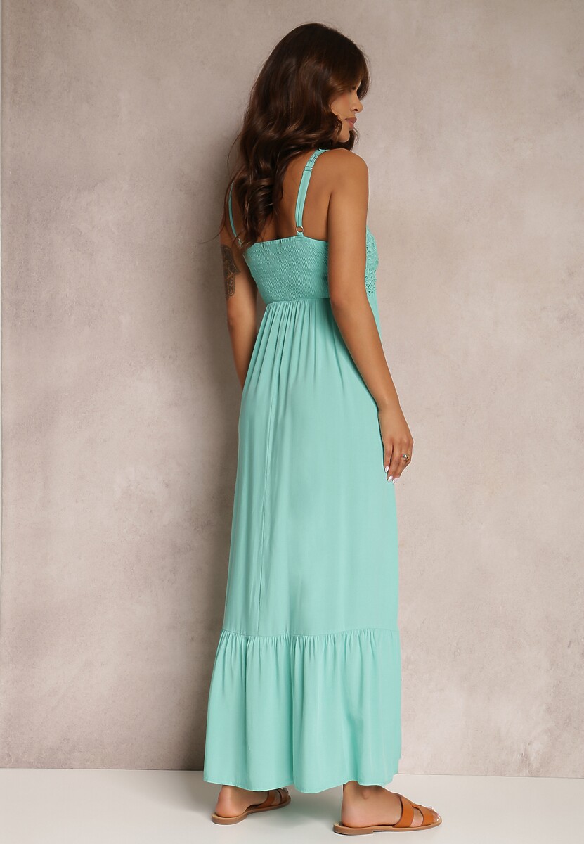 Miętowa Sukienka Chryazire