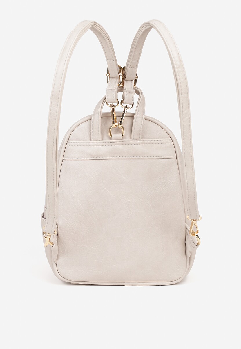 Jasnobeżowy Plecak z Ozdobnymi Suwakami Baniellea