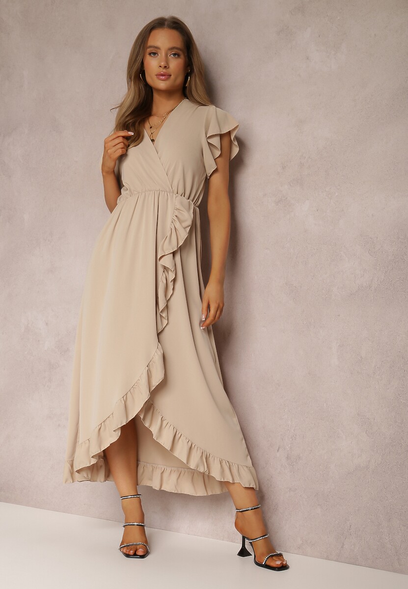 Beżowa Sukienka Morleo