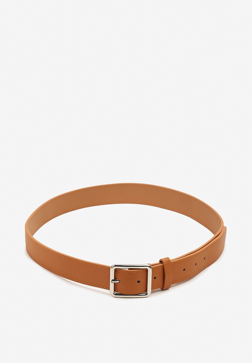 Czarny Klasyczny Pasek z Geometryczną Klamrą Mevinala