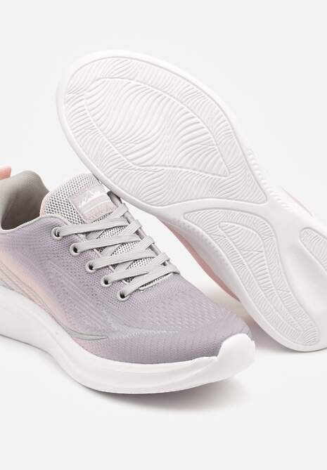 Jasnoszare Buty Sportowe Sneakersy Zdobione Efektem Ombre Banelissa
