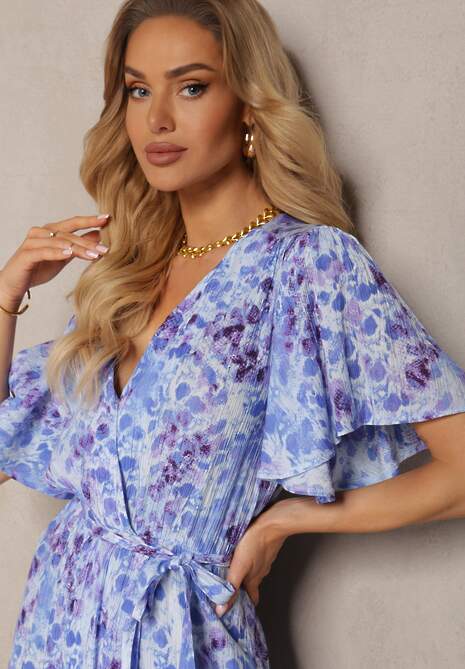 Niebiesko-Fioletowa Sukienka Efissa