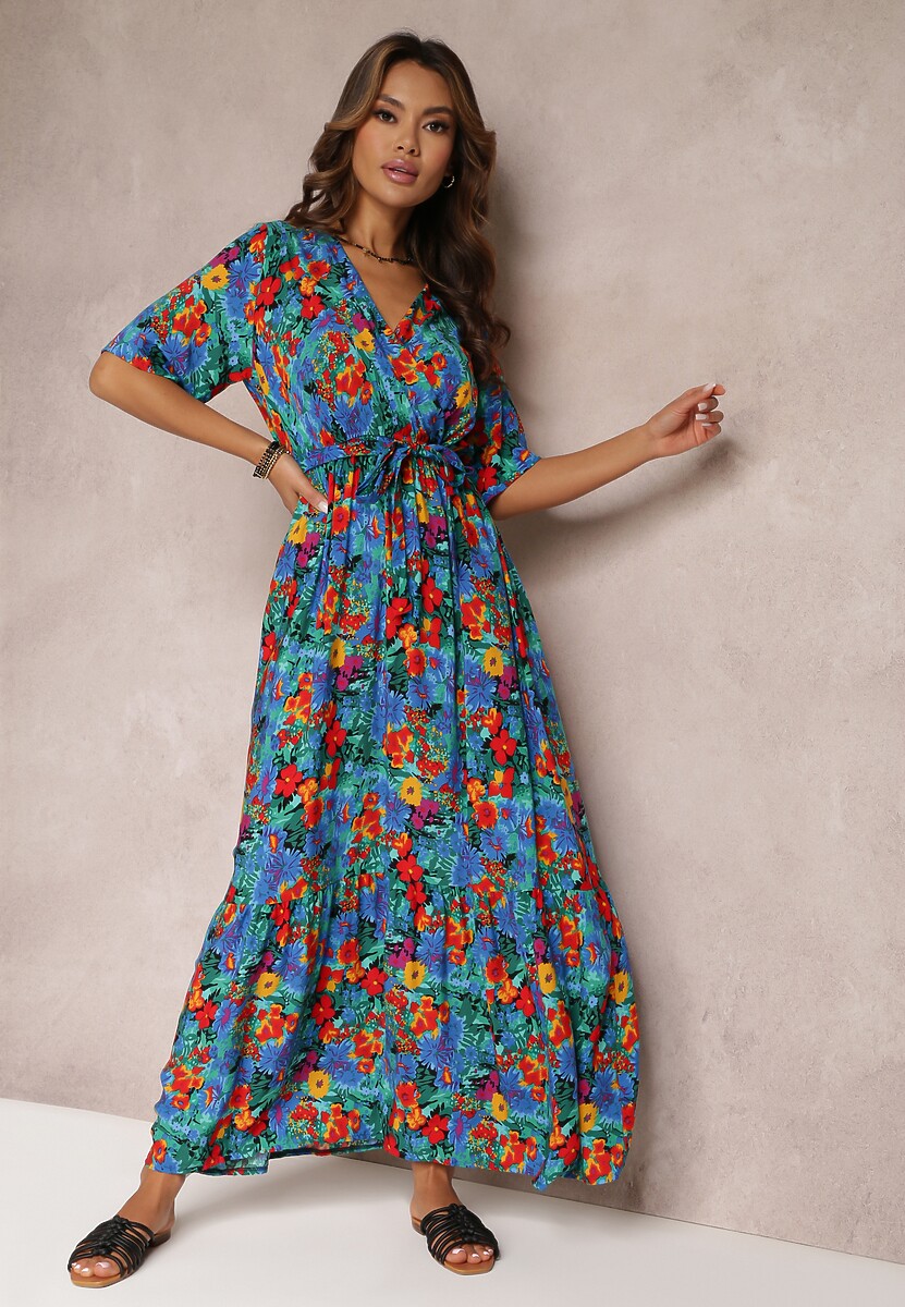 Różowa Sukienka z Wiskozy Lylian