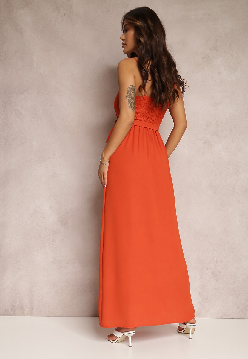 Pomarańczowa Sukienka Fadan