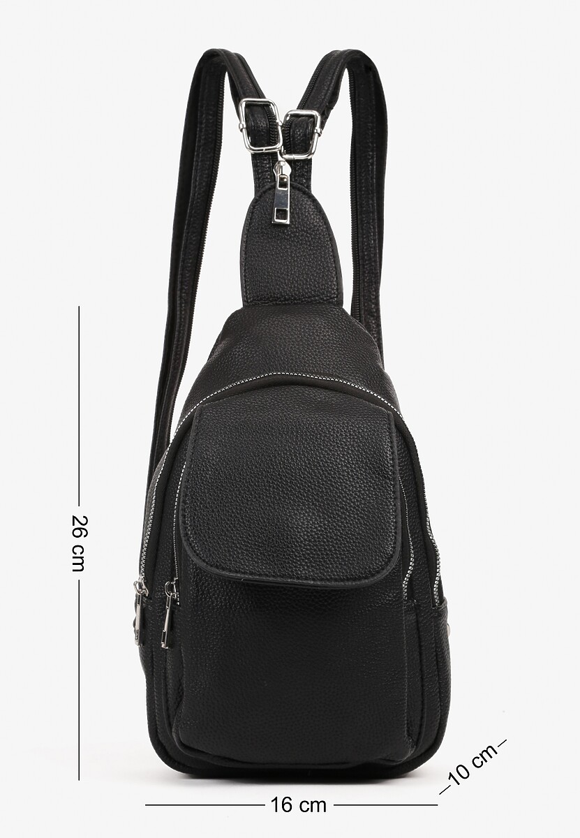 Ciemnobeżowy Plecak z Dwoma Komorami Ozdobiony Klapą Nanovela