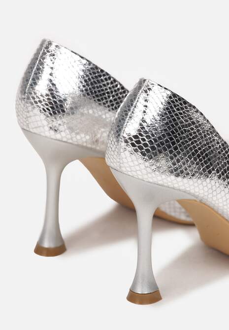 Srebrne Szpilki Zdobione Wężowym Wzorem Olvi