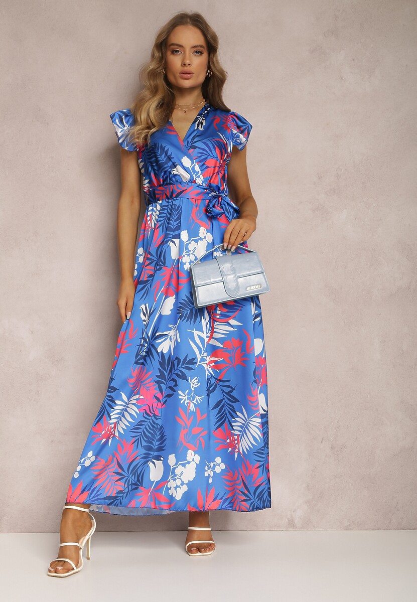 Niebiesko-Czerwona Sukienka Iantharis