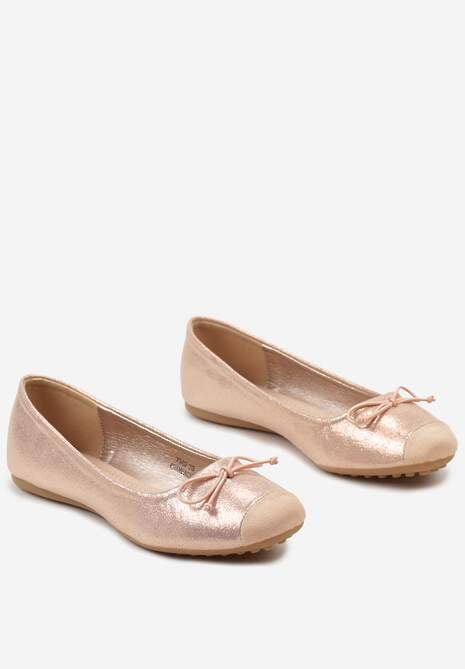 Szampańskie Balerinki z Subtelną Kokardką Blosorina