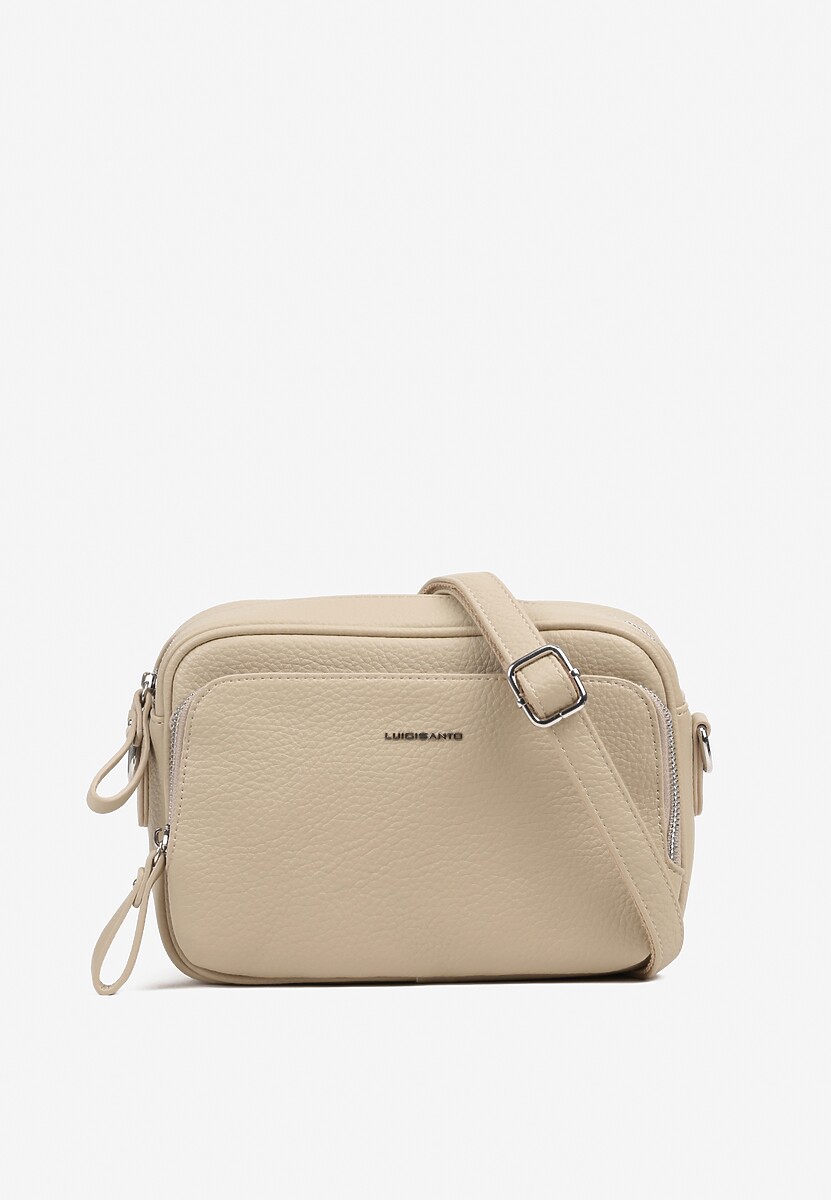 Jasnobeżowa Torebka Listonoszka z Regulowanym Paskiem Soneloria