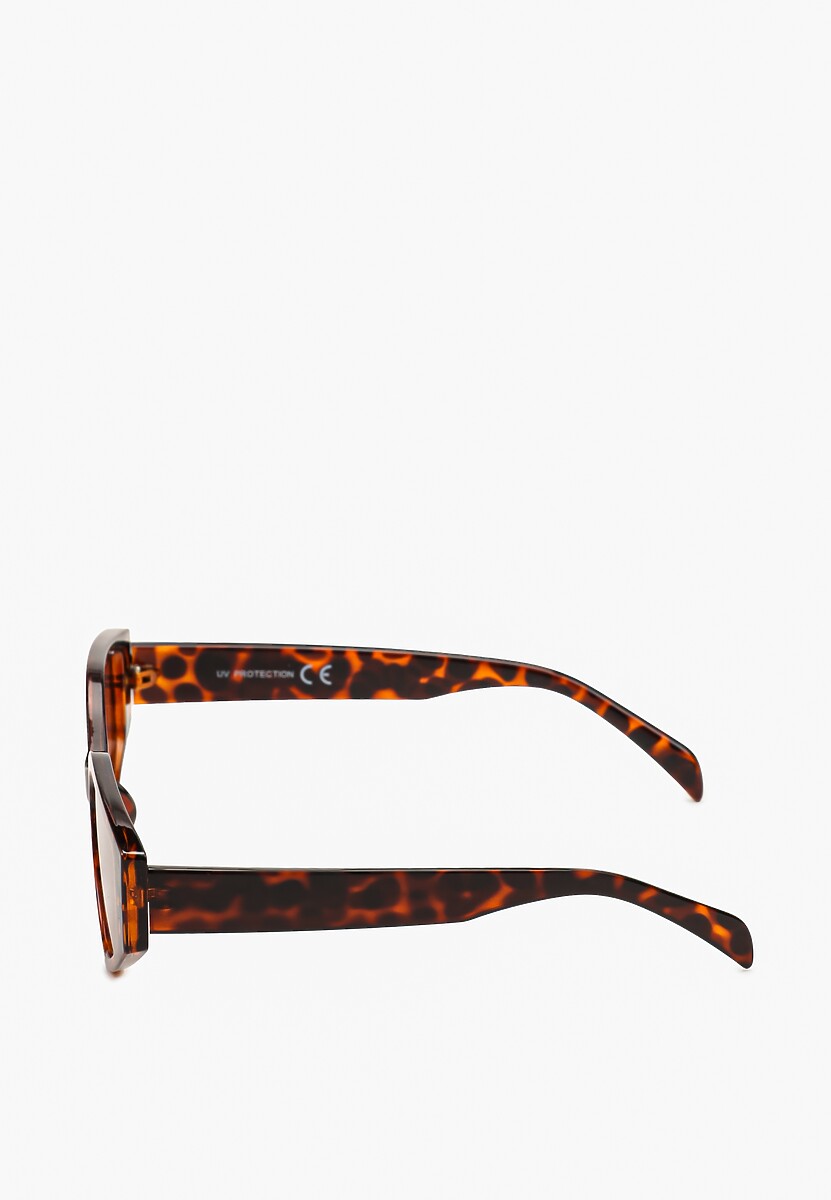 Ciemnobrązowe Nowoczesne Okulary Przeciwsłoneczne Givilia