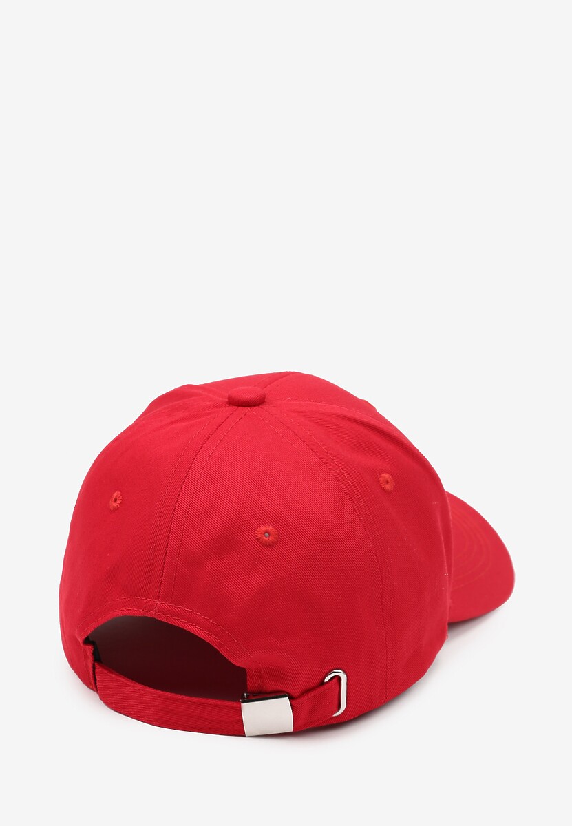 Czerwona Czapka z Daszkiem z Bawełny z Możliwością Regulacji Ravzeri