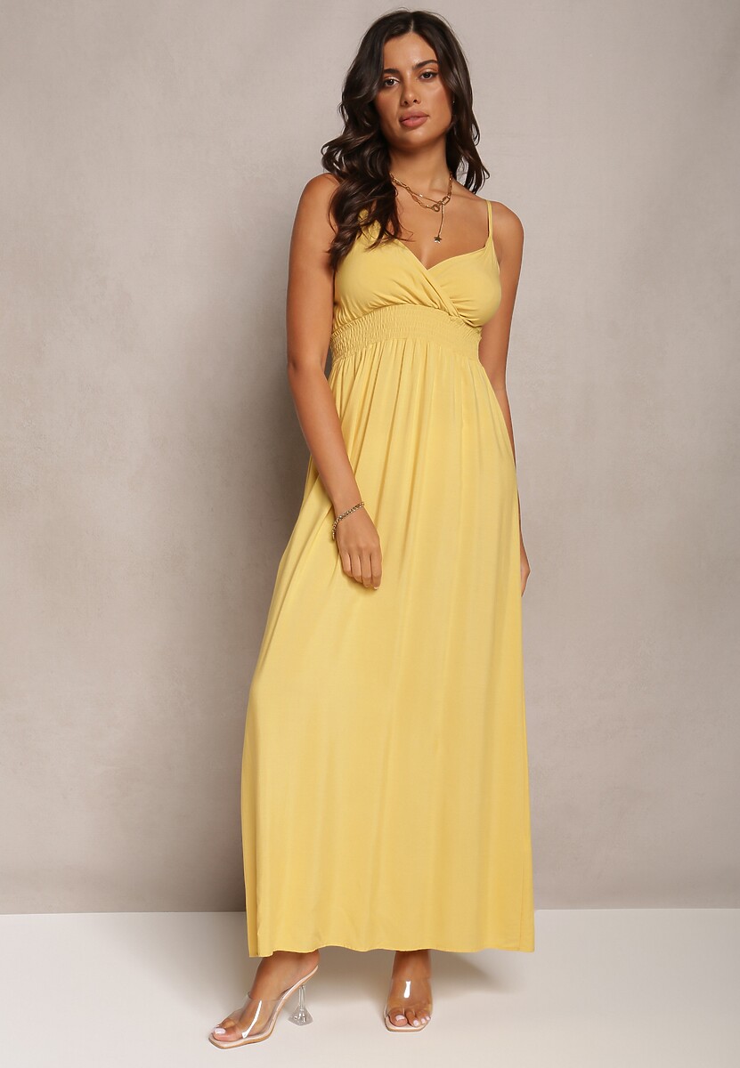 Żółta Sukienka Sterinig