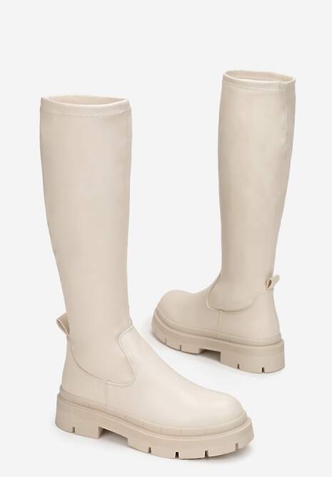 Beżowe Kozaki Stergys