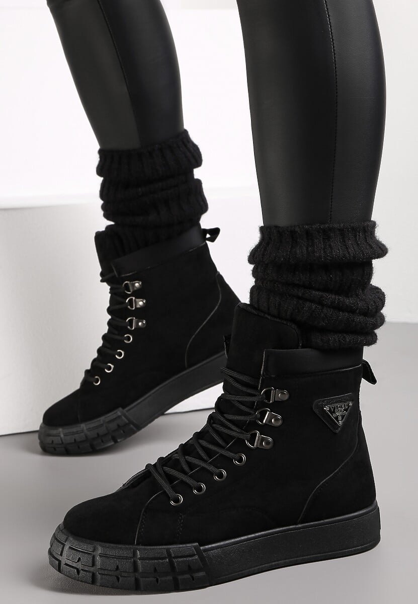 Czarne Traperki Ocypalle