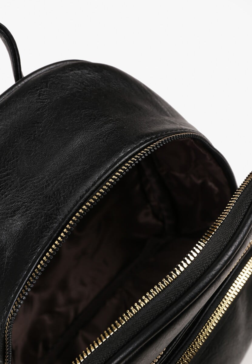 Czarny Plecak z Ozdobnymi Suwakami Baniellea