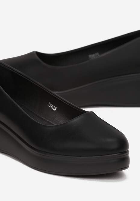 Czarne Czółenka na Niewysokim Koturnie Arrington