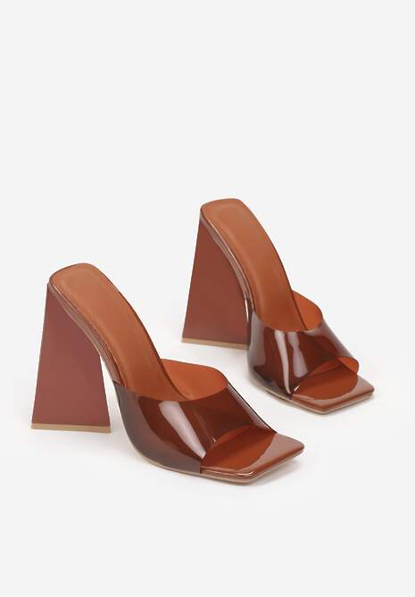 Brązowe Klapki Aurabelle