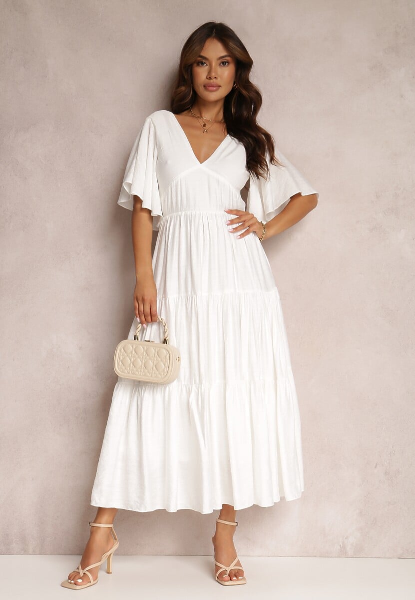 Biała Sukienka Dopley