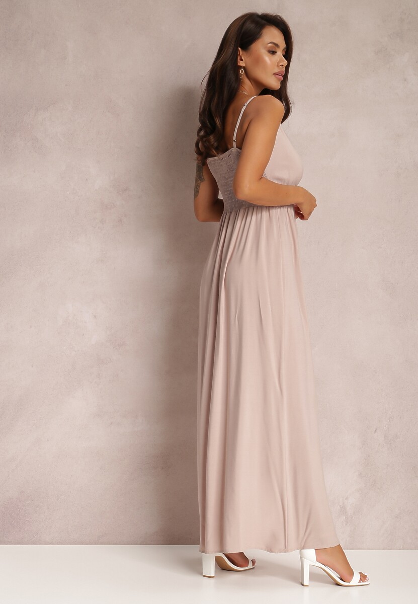 Beżowa Sukienka Sterinig