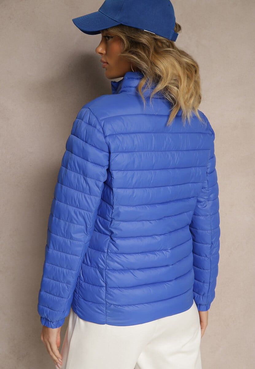 Niebieska Kurtka Pikowana Atia