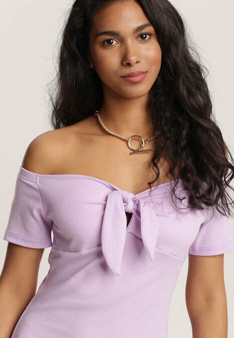 Liliowa Sukienka Aquita