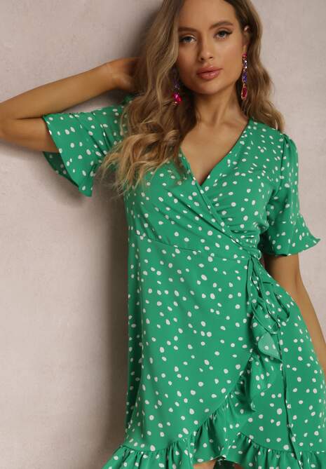 Zielona Sukienka Thaelice
