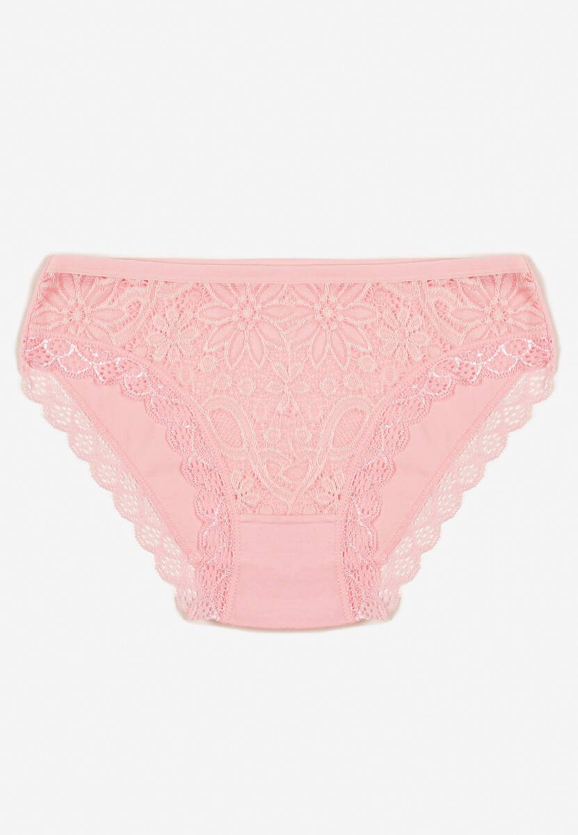 Różowe Majtki Figi z Koronką Didel
