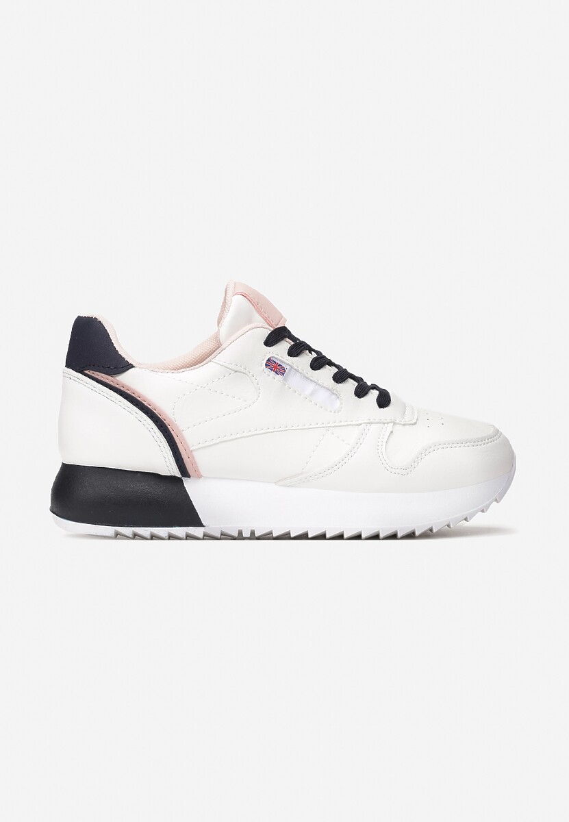 Biało-Granatowe Sneakersy Corarephis