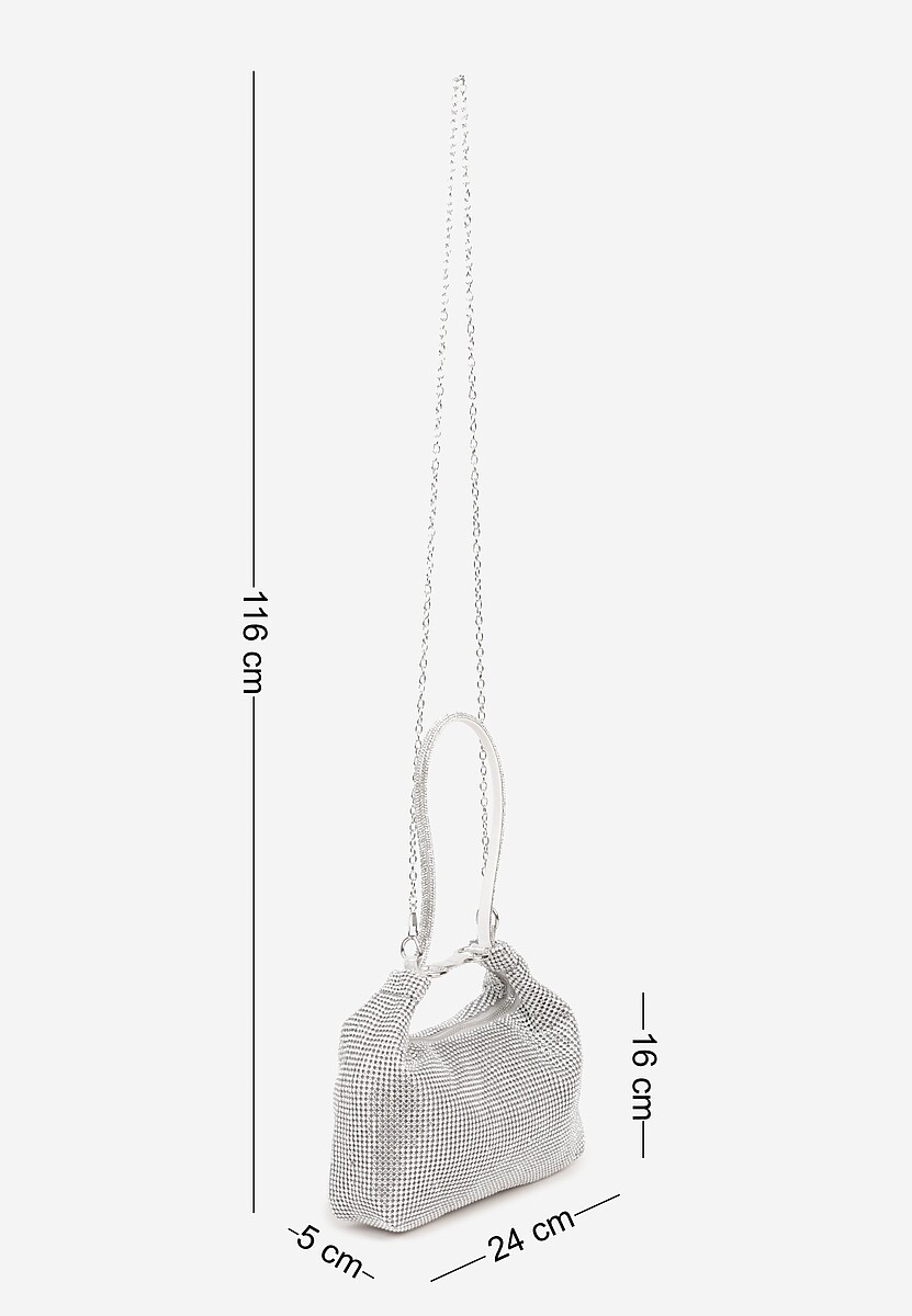 Srebrna Cyrkoniowa Torebka Wieczorowa Vices Deviva