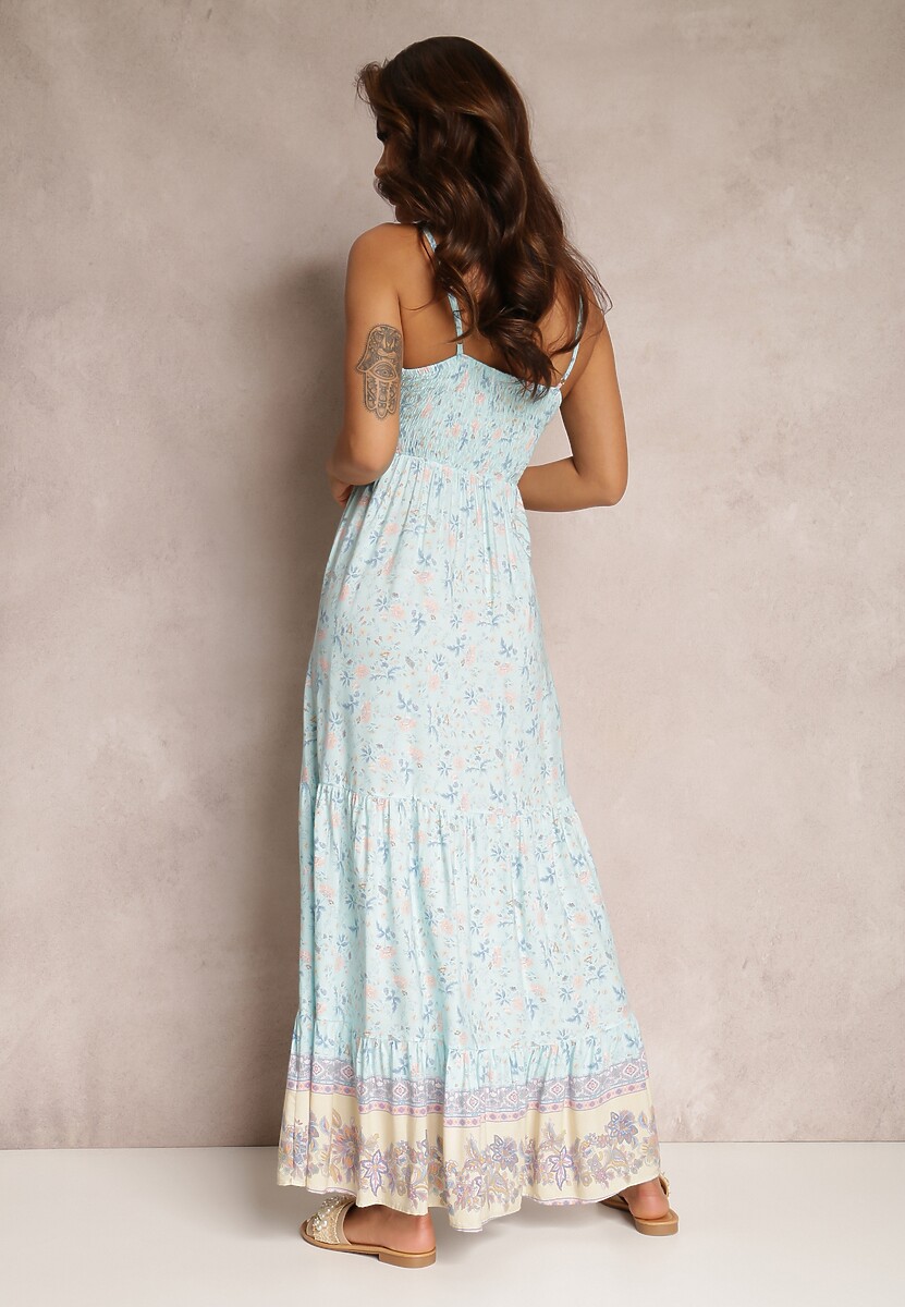 Jasnoniebieska Sukienka Fjorrit