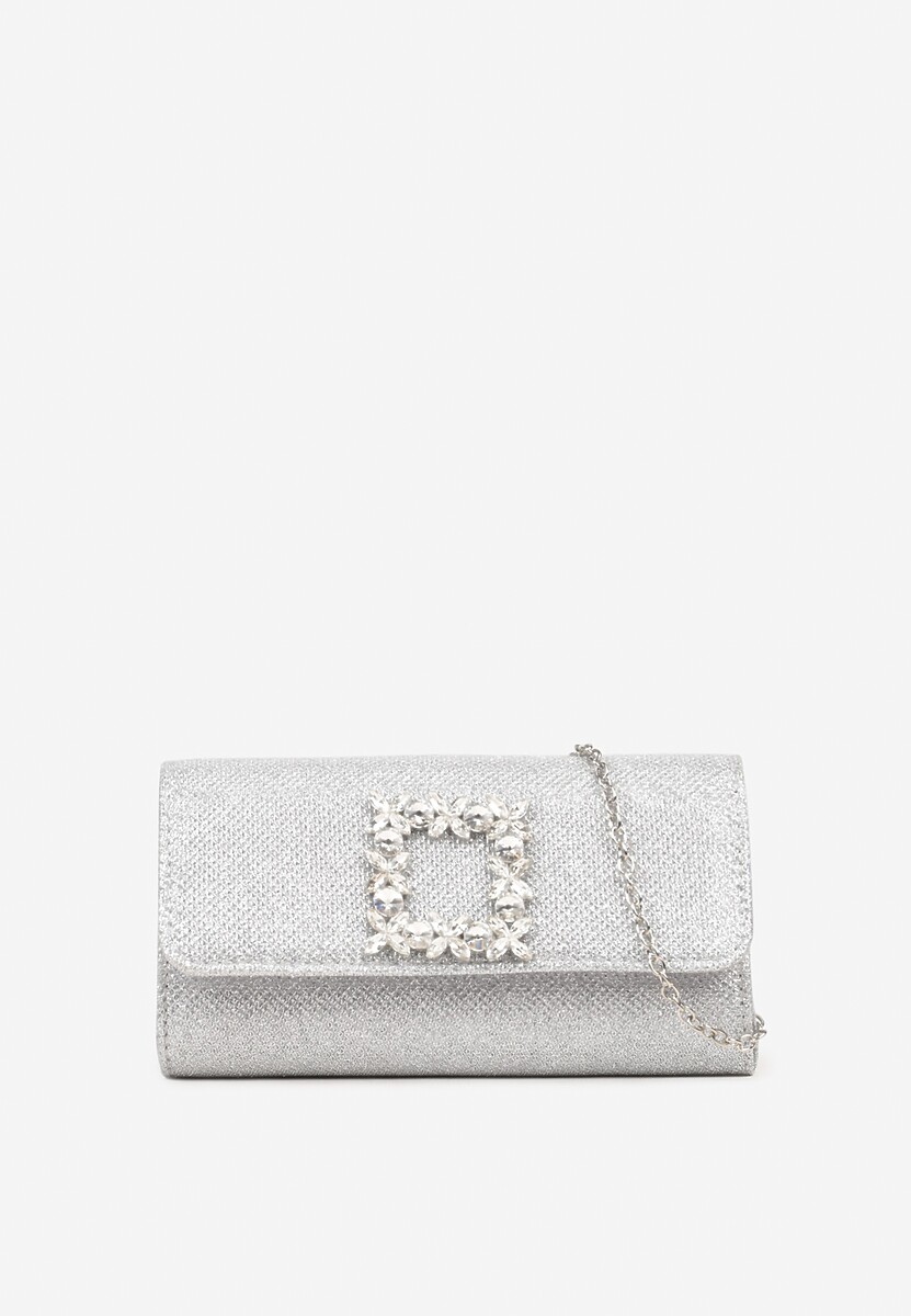 Szampańska Torebka Kopertówka na Łańcuszku z Kwiatową Aplikacją Ahalia