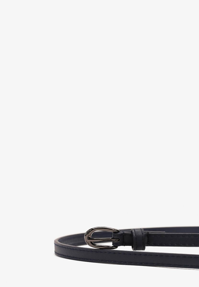 Różowy Pasek Cienki z Metalową Klamrą Narsil