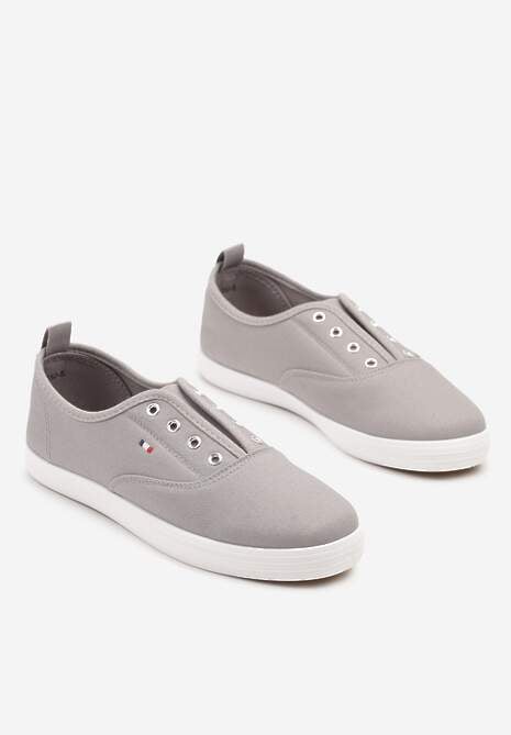 Szare Wsuwane Tenisówki w Casualowym Stylu Sepessa
