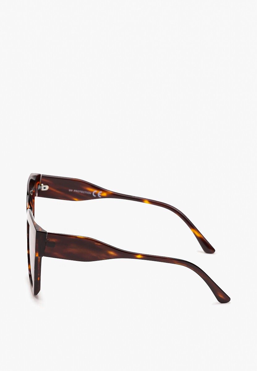 Brązowe Okulary Przeciwsłoneczne Kocie Oko Gioria