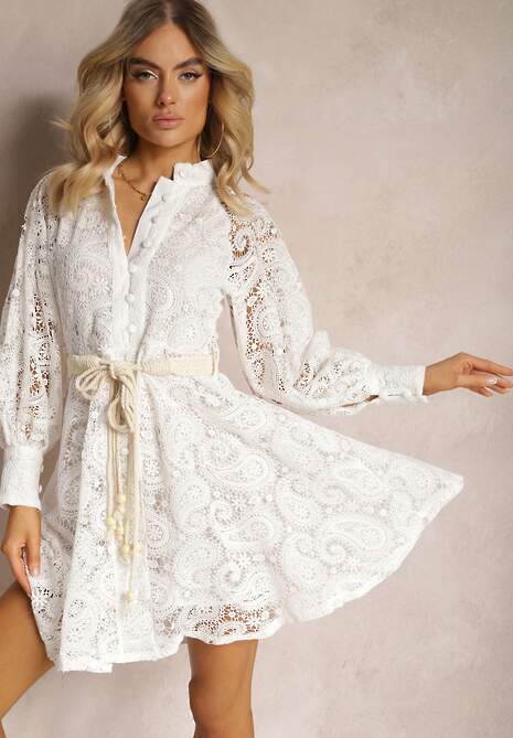 Biała Sukienka Melliopis