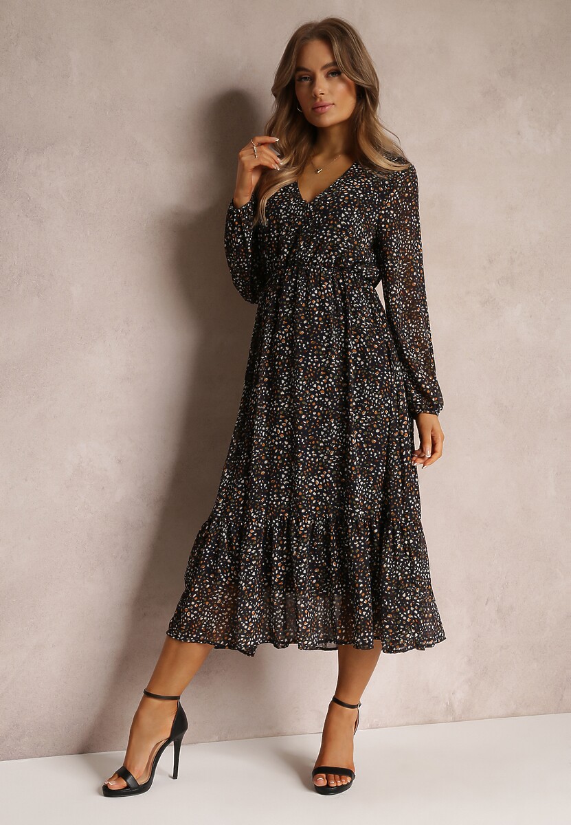 Granatowa Sukienka Boulderblossom