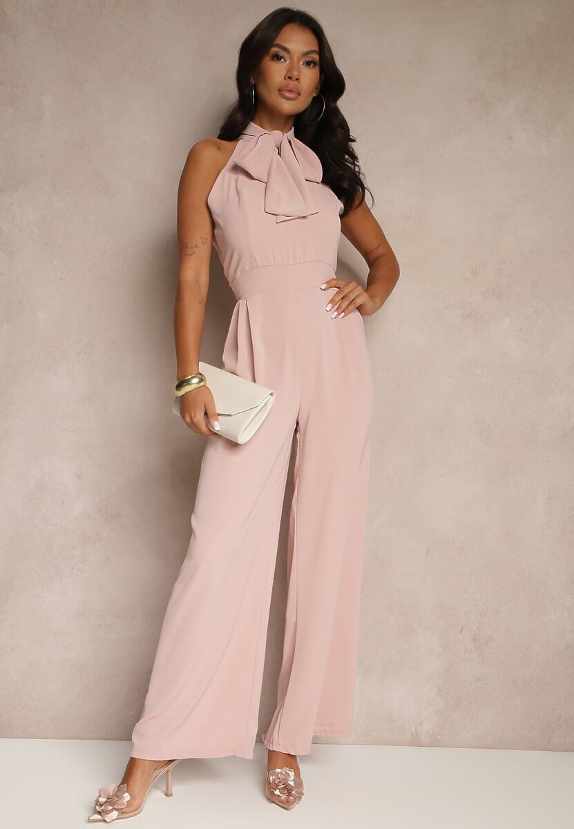 Różowy Kombinezon Ozdobiony Kokardą Milireia