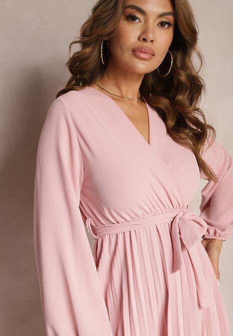 Różowa Sukienka Phloroe