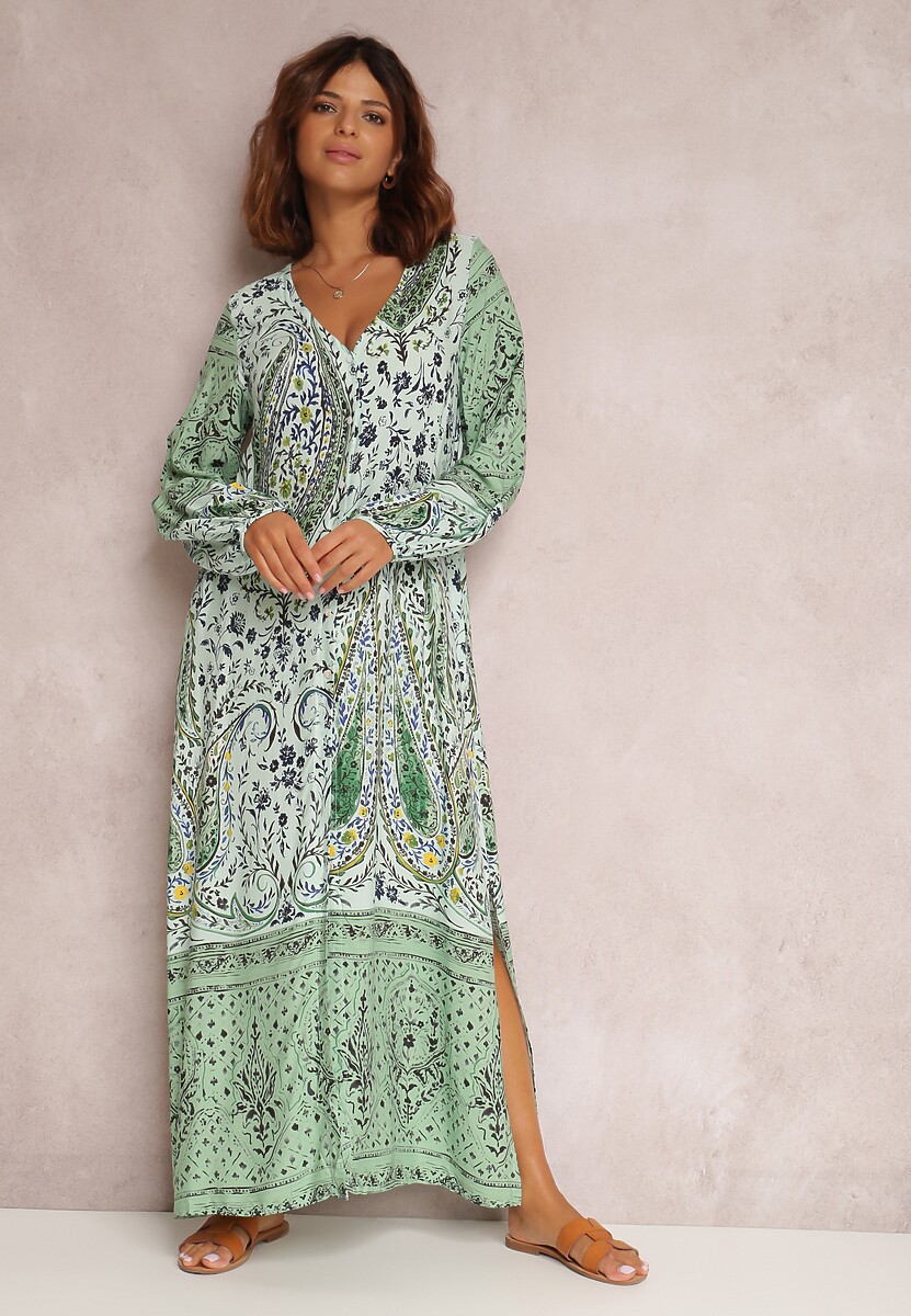 Miętowa Sukienka Canone