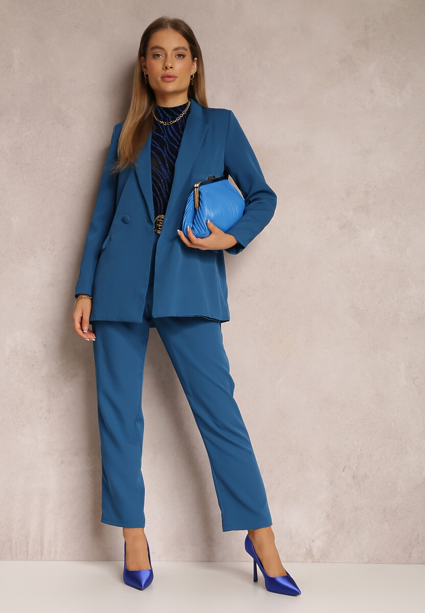 Granatowe Spodnie Regular Namam