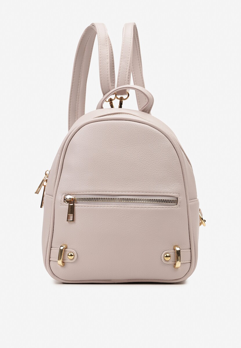 Jasnoszary Plecak z Kieszonką z Przodu i Regulowanymi Szelkami Crivon