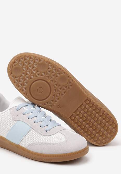 Biało-Niebieskie Sneakersy Tenisówki w Kultowym Stylu Neolithaen