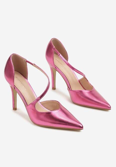 Fuksjowe Szpilki z Ozdobnym Paskiem Adelli