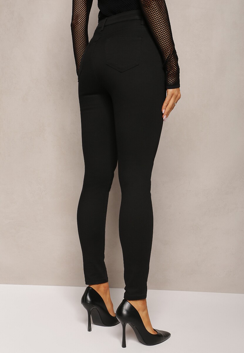 Czarne Spodnie Skinny Winvienne